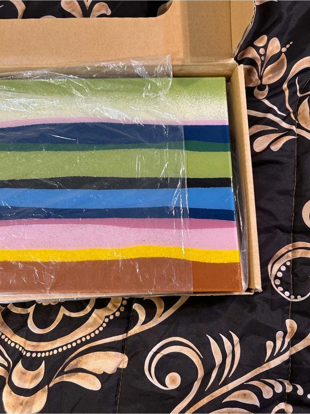 NEW in Box IKEA GYLLEN Wall Lamp Abstract Art Multicolor 22” x 10”